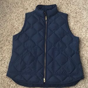 J.Crew Navy quilted puffer vest!